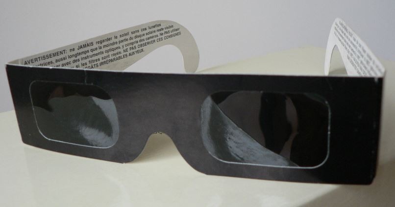 image of an eclipse glasses